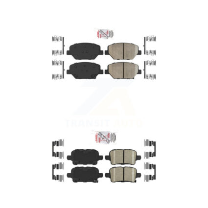 Front Rear Ceramic Disc Brake Pads Kit For Chevrolet Equinox GMC Terrain Buick LaCrosse KNF-100805