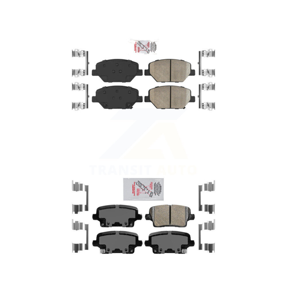 Front Rear Ceramic Disc Brake Pads Kit For Cadillac XT4 Buick Regal Sportback KNF-100806