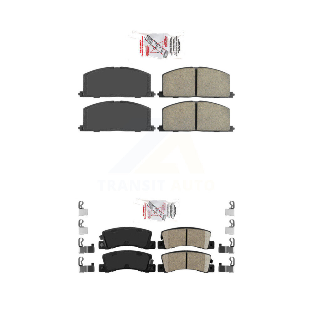 Front Rear Ceramic Disc Brake Pads Kit For Toyota Corolla Celica Geo Prizm Chevrolet Nova KNF-100840