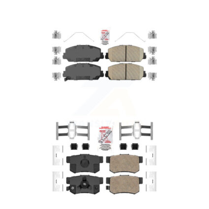 Front Rear Ceramic Disc Brake Pads Kit For 2013-2018 Acura RDX KNF-100850