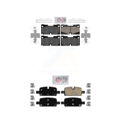 Front Rear Ceramic Disc Brake Pads Kit For GMC Chevrolet Silverado 1500 Sierra Yukon XL KNF-100856