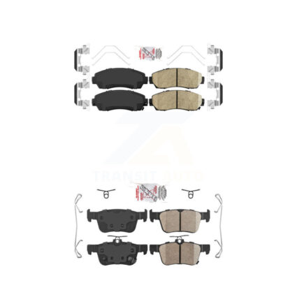 Front Rear Ceramic Disc Brake Pads Kit For 2019-2021 Acura RDX KNF-100865