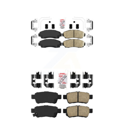Front Rear Ceramic Disc Brake Pads Kit For 2005-2010 Honda Odyssey KNF-100866