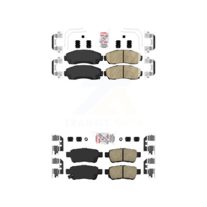 Front Rear Ceramic Disc Brake Pads Kit For 2005-2010 Honda Odyssey KNF-100867