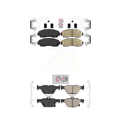 Front Rear Ceramic Disc Brake Pads Kit For 2016-2019 Subaru Legacy 2.5L KNF-100878