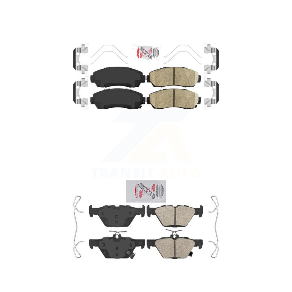 Front Rear Ceramic Disc Brake Pads Kit For 2016-2019 Subaru Legacy 2.5L KNF-100884