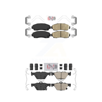 Front Rear Ceramic Disc Brake Pads Kit For 2016-2019 Subaru Legacy 2.5L KNF-100885