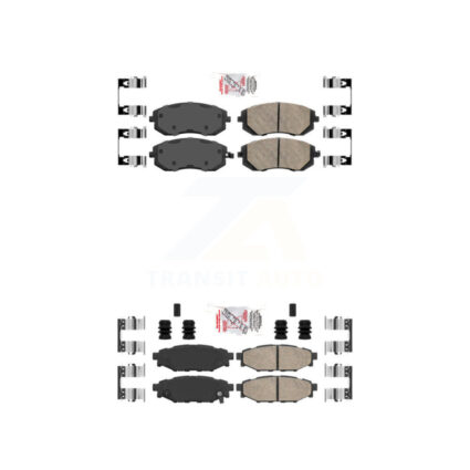 Front Rear Ceramic Disc Brake Pads Kit For Subaru Outback Forester Impreza Legacy WRX KNF-100898