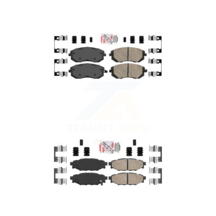 Front Rear Ceramic Disc Brake Pads Kit For Subaru Outback Forester Impreza Legacy WRX KNF-100900