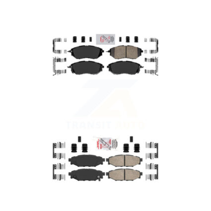 Front Rear Ceramic Disc Brake Pads Kit For Subaru WRX KNF-100902