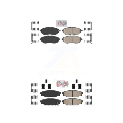 Front Rear Ceramic Disc Brake Pads Kit For Subaru WRX KNF-100904