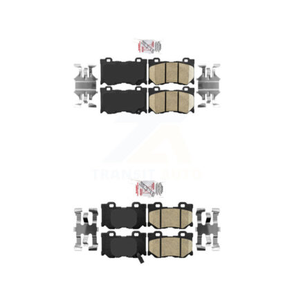 Front Rear Ceramic Disc Brake Pads Kit For INFINITI G37 FX50 KNF-100910