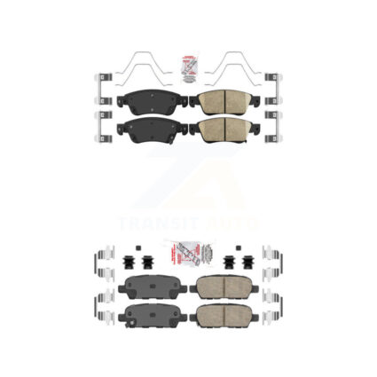 Front Rear Ceramic Disc Brake Pads Kit For INFINITI G37 G35 Q60 KNF-100911