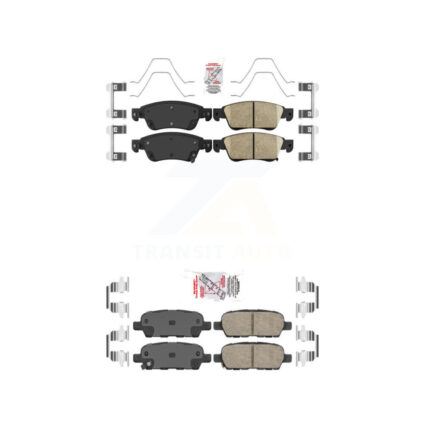 Front Rear Ceramic Disc Brake Pads Kit For INFINITI G37 G35 Q60 KNF-100912