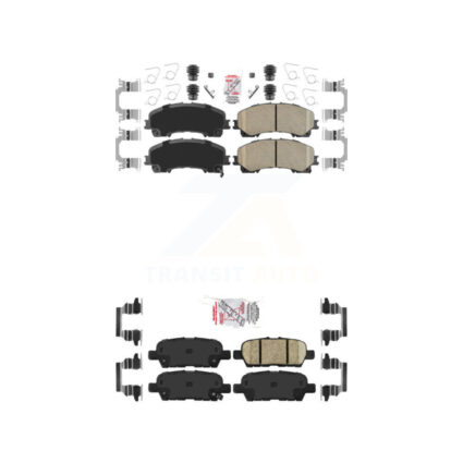 Front Rear Ceramic Disc Brake Pads Kit For Nissan Rogue INFINITI Q50 QX50 Q60 KNF-100920
