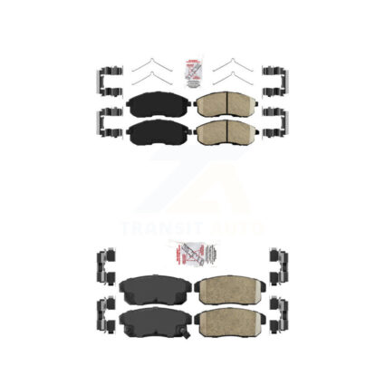 Front Rear Ceramic Disc Brake Pads Kit For Nissan Sentra INFINITI G20 KNF-100936