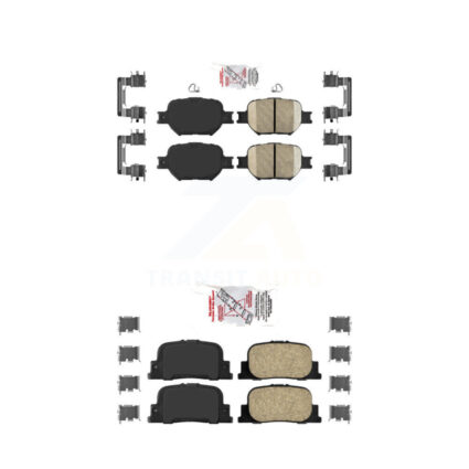 Front Rear Ceramic Disc Brake Pads Kit For 2005-2010 Scion tC KNF-100956