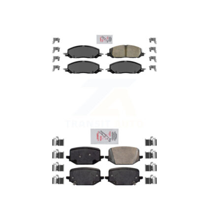 Front Rear Ceramic Disc Brake Pads Kit For Lincoln Aviator Ford Police Interceptor KNF-100958