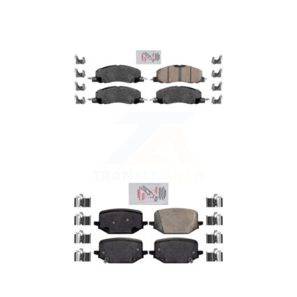 Front Rear Ceramic Disc Brake Pads Kit For Lincoln Aviator KNF-100961