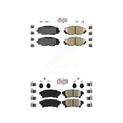 Front Rear Ceramic Disc Brake Pads Kit For 2016-2020 Toyota Mirai KNF-100962