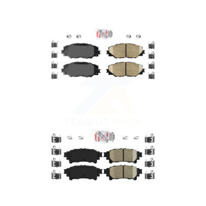 Front Rear Ceramic Disc Brake Pads Kit For 2016-2020 Toyota Mirai KNF-100963