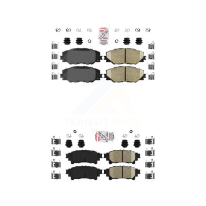 Front Rear Ceramic Disc Brake Pads Kit For 2016-2020 Toyota Mirai KNF-100964