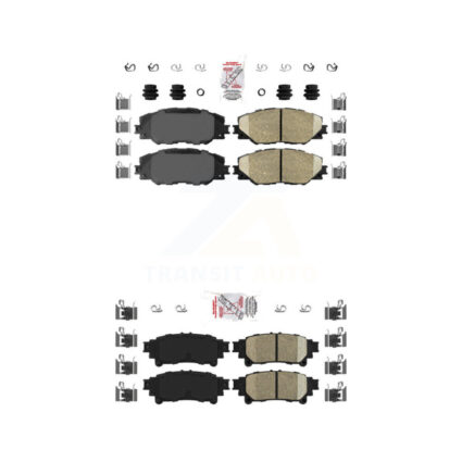 Front Rear Ceramic Disc Brake Pads Kit For 2016-2020 Toyota Mirai KNF-100965