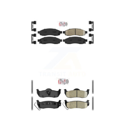 Front Rear Ceramic Disc Brake Pads Kit For Nissan TITAN INFINITI QX56 Armada Pathfinder KNF-100980