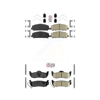 Front Rear Ceramic Disc Brake Pads Kit For Nissan TITAN Armada INFINITI QX56 KNF-100982
