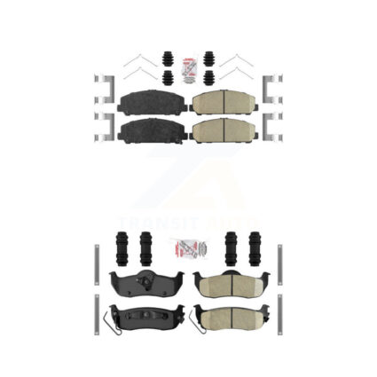 Front Rear Ceramic Disc Brake Pads Kit For Nissan TITAN Armada INFINITI QX56 KNF-100983