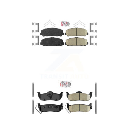 Front Rear Ceramic Disc Brake Pads Kit For Nissan TITAN Armada INFINITI QX56 KNF-100984