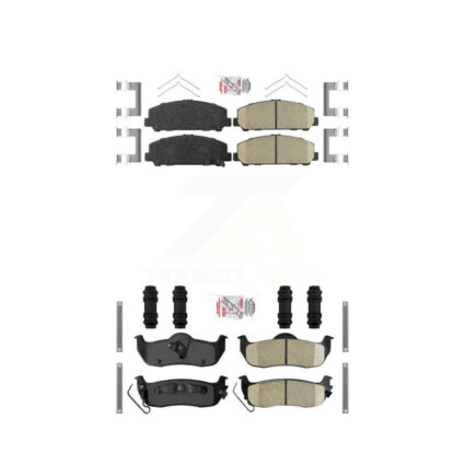 Front Rear Ceramic Disc Brake Pads Kit For Nissan TITAN Armada INFINITI QX56 KNF-100985