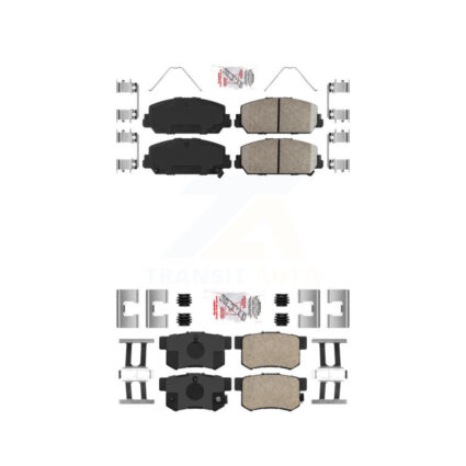 Front Rear Ceramic Disc Brake Pads Kit For 2016-2022 Acura ILX KNF-101006