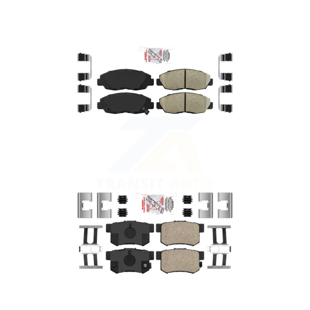 Front Rear Ceramic Disc Brake Pads Kit For Honda Accord Acura CL KNF-101009