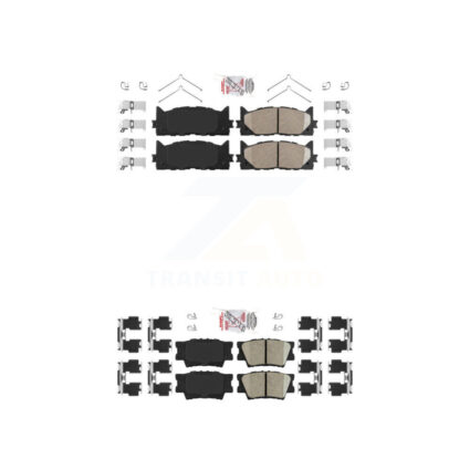 Front Rear Ceramic Disc Brake Pads Kit For Toyota Camry Lexus ES350 Avalon ES300h KNF-101017