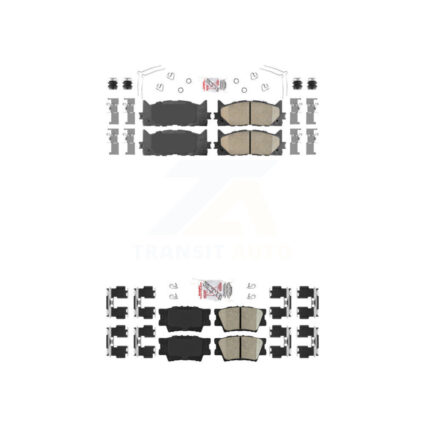 Front Rear Ceramic Disc Brake Pads Kit For Toyota Camry Lexus ES350 Avalon ES300h KNF-101018