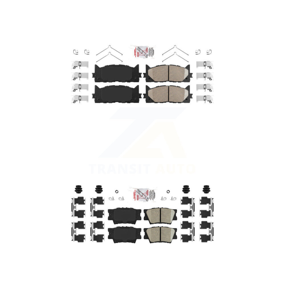 Front Rear Ceramic Disc Brake Pads Kit For Toyota Camry Lexus ES350 Avalon ES300h KNF-101019