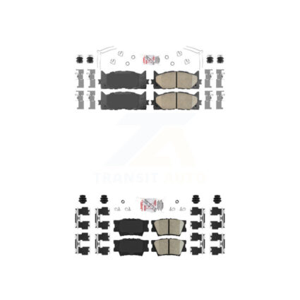 Front Rear Ceramic Disc Brake Pads Kit For Toyota Camry Lexus ES350 Avalon ES300h KNF-101020