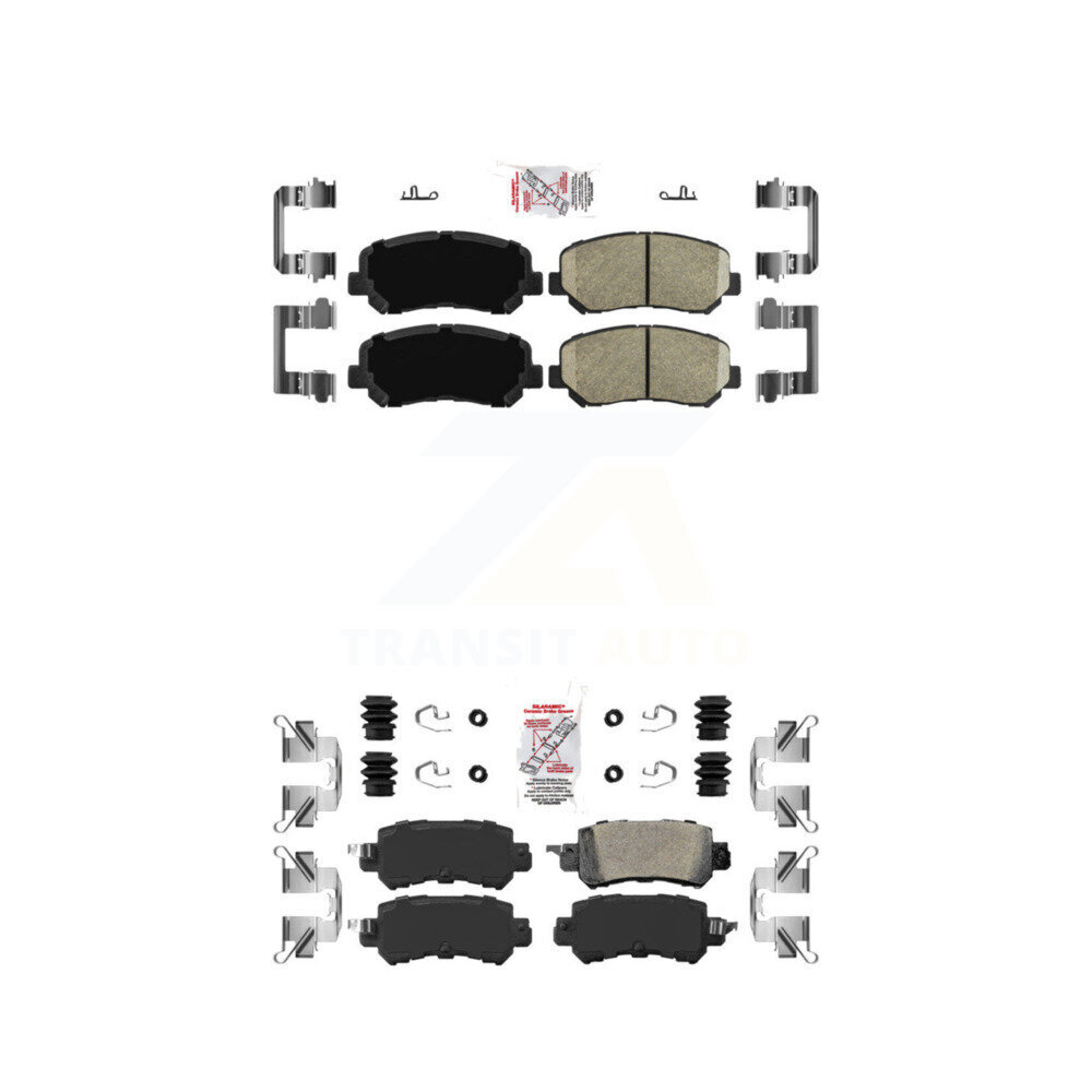 Front Rear Ceramic Disc Brake Pads Kit For 2013-2015 Mazda CX-5 KNF-101039