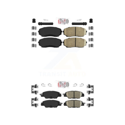 Front Rear Ceramic Disc Brake Pads Kit For 2019-2023 Mazda CX-5 Turbocharged KNF-101045