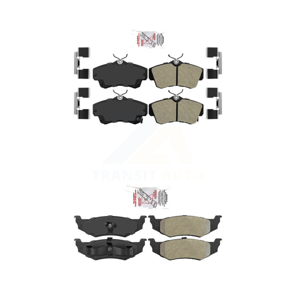 Front Rear Semi-Metallic Disc Brake Pads Kit For Chrysler PT Cruiser Dodge Neon KNF-101048