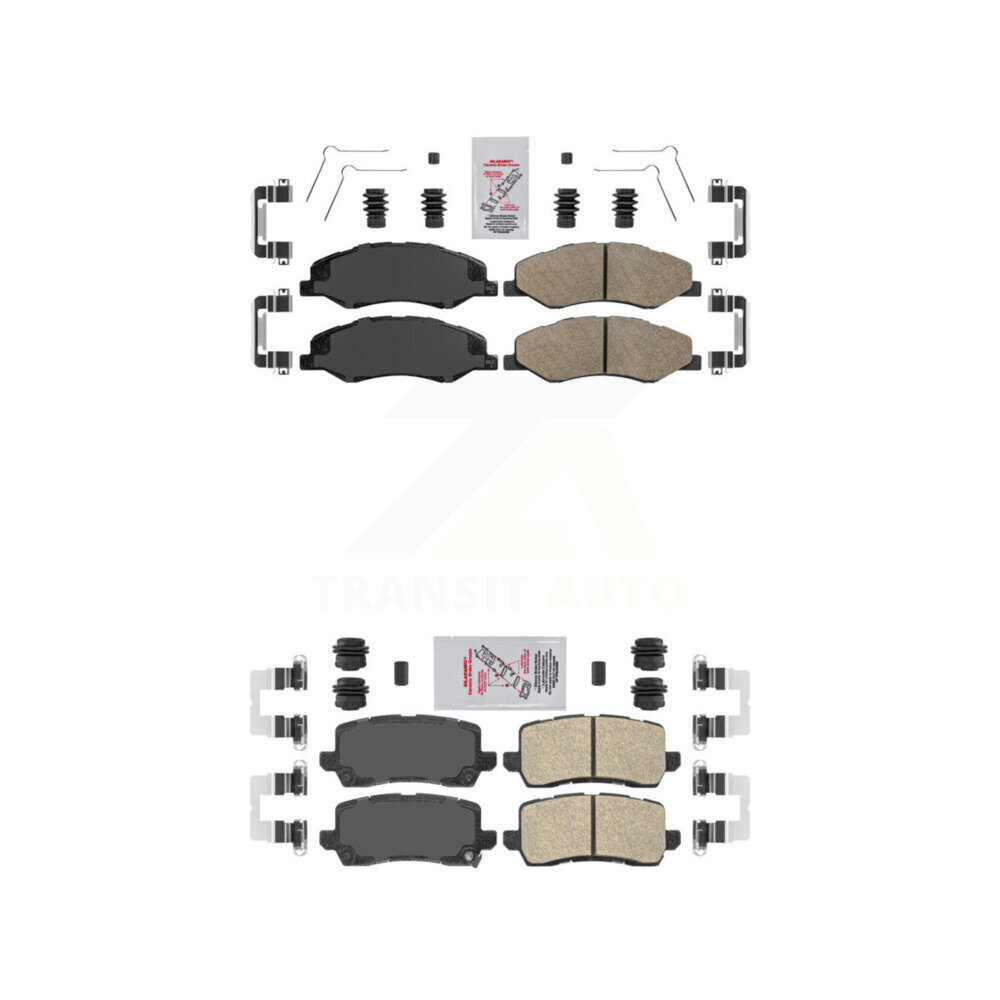 Front Rear Ceramic Disc Brake Pads Kit For 2018-2020 Honda Odyssey KNF-101051