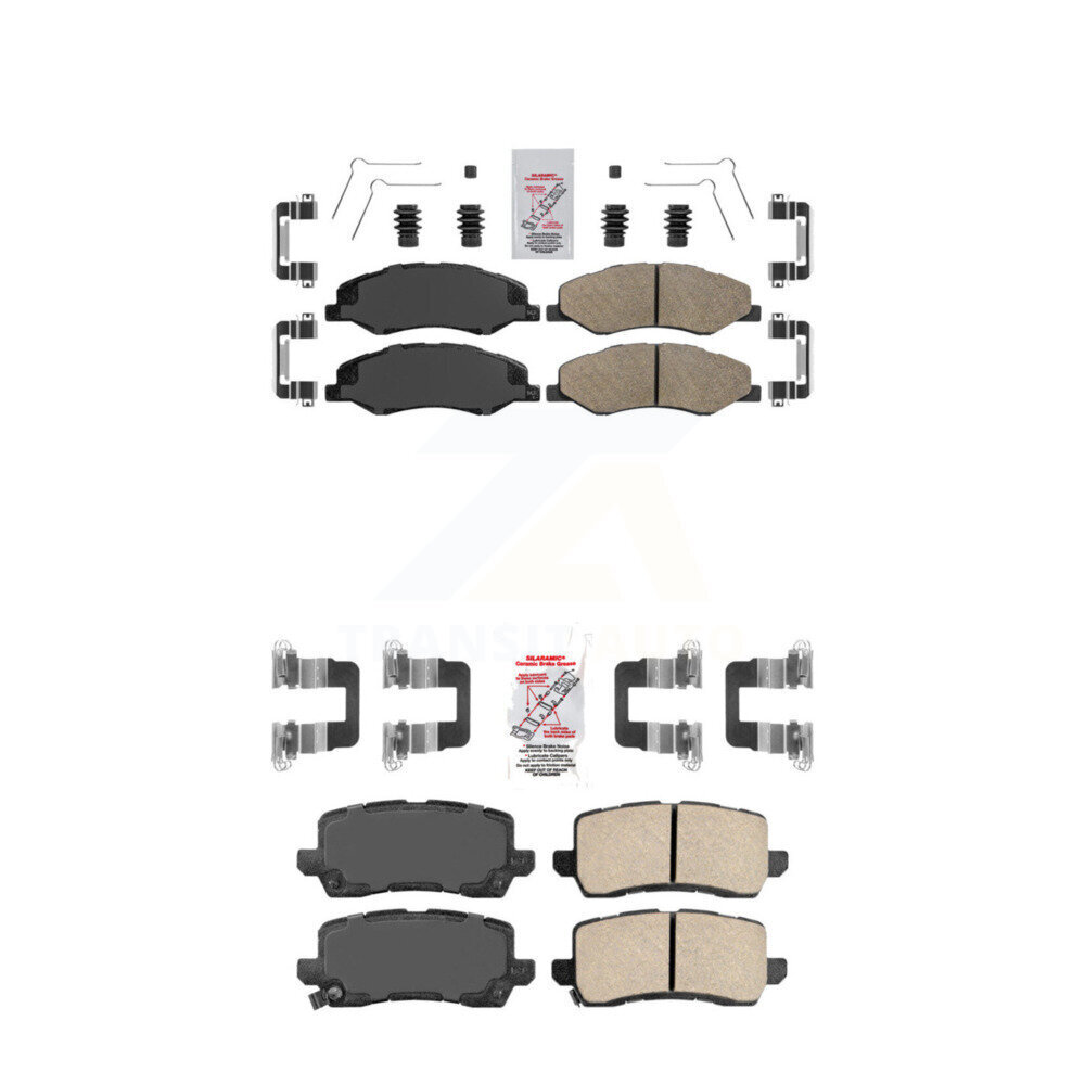 Front Rear Ceramic Disc Brake Pads Kit For 2018-2020 Honda Odyssey KNF-101052