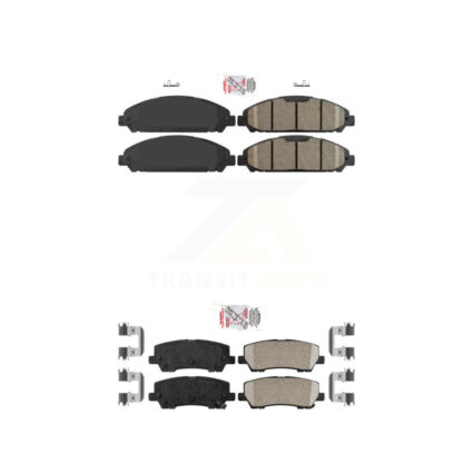 Front Rear Ceramic Disc Brake Pads Kit For Ford Mustang V6 with 3.7L KNF-101054