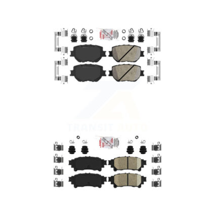 Front Rear Ceramic Disc Brake Pads Kit For Lexus IS250 KNF-101061