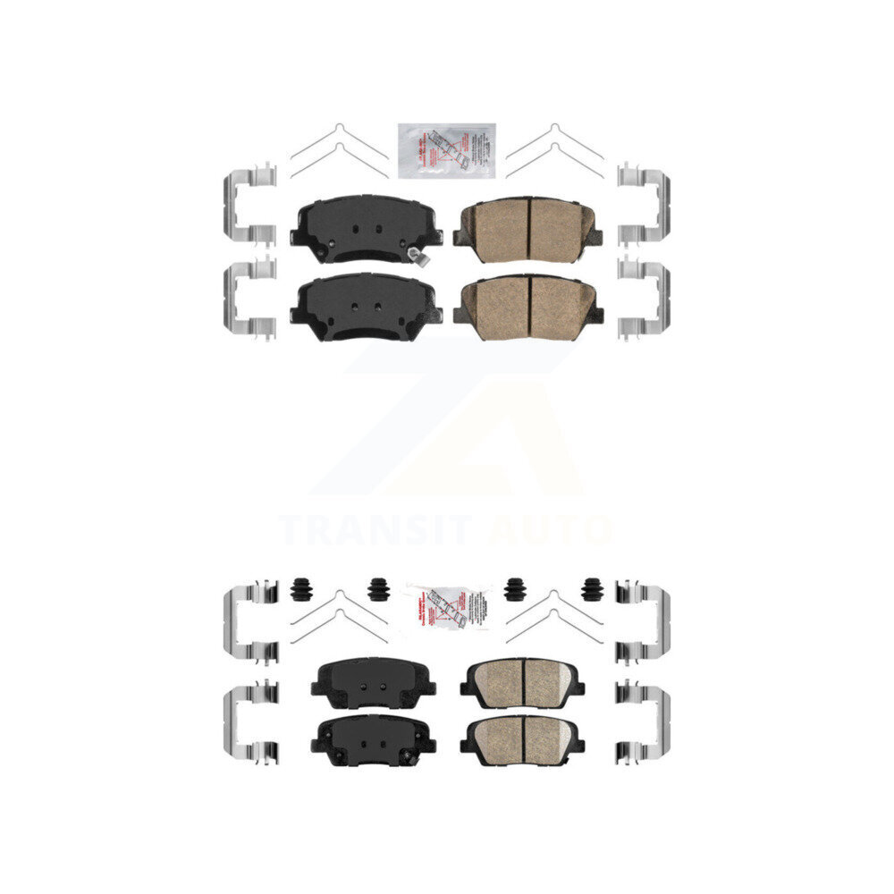 Front Rear Ceramic Disc Brake Pads Kit For Kia Sorento Hyundai Santa Fe Sport KNF-101069