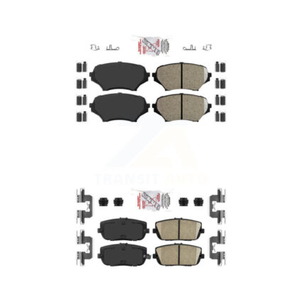Front Rear Ceramic Disc Brake Pads Kit For 2006-2015 Mazda MX-5 Miata KNF-101093