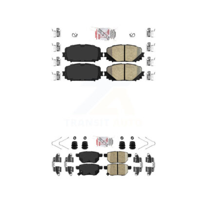 Front Rear Ceramic Disc Brake Pads Kit For Toyota Yaris KNF-101095