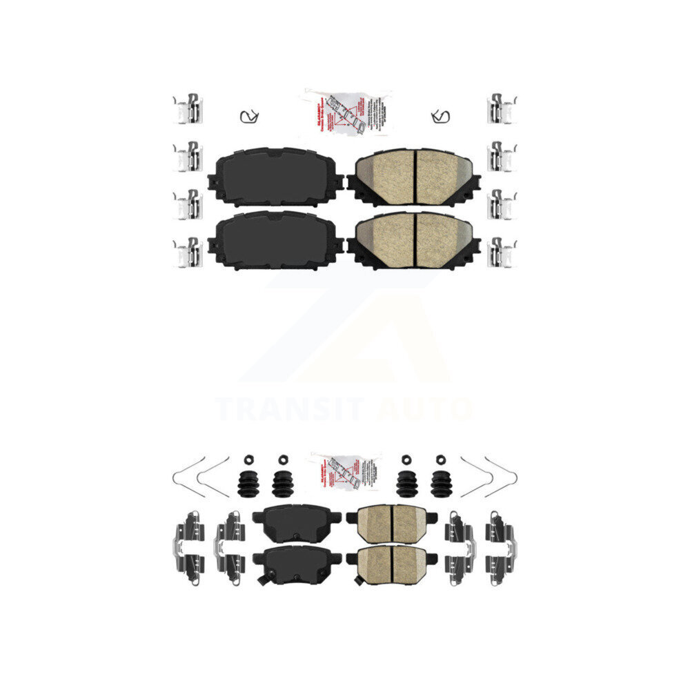 Front Rear Ceramic Disc Brake Pads Kit For Toyota Yaris KNF-101095