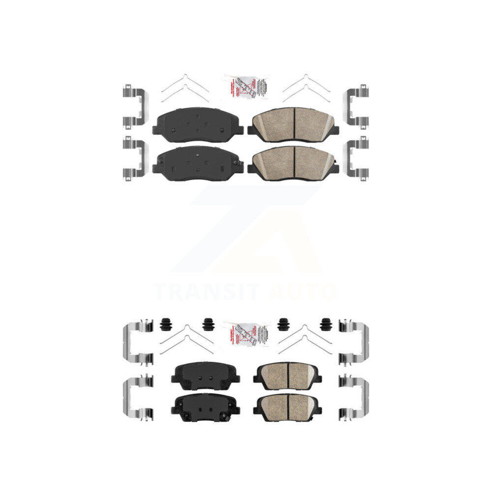 Front Rear Ceramic Disc Brake Pads Kit For Hyundai Santa Fe XL KNF-101096